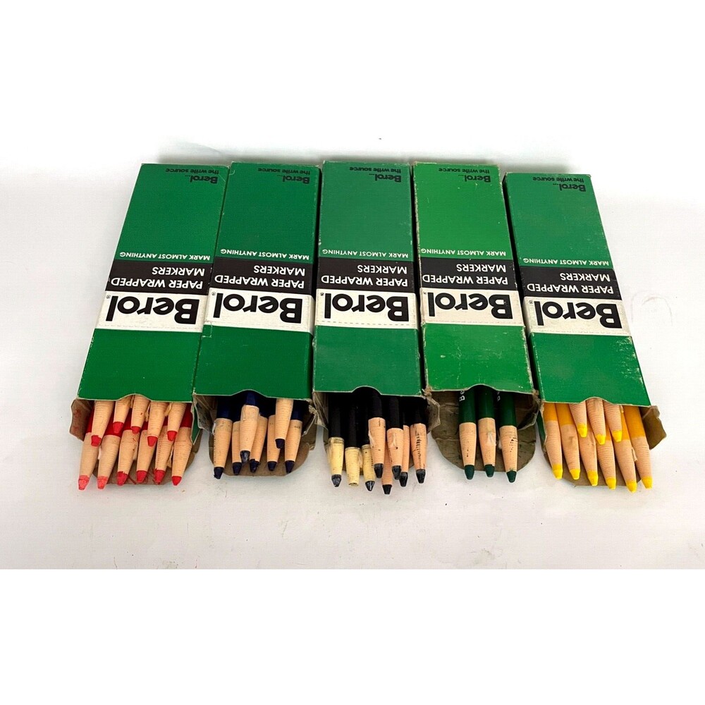 Mixed Lot of 38 BEROL Paper Wrapped China Marker Pencils